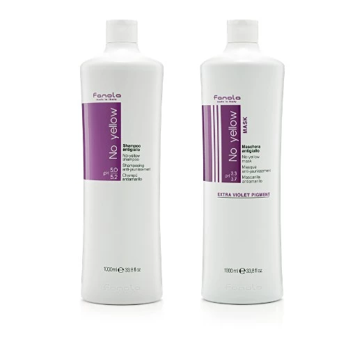 Fanola No Yellow & No Orange Shampoo and Mask 350ml & 1000ml Sealed Bottles - Image 6
