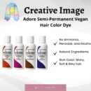 Adore Hair Dye Semi Permanent Vegan (same as Arctic Fox) 4oz