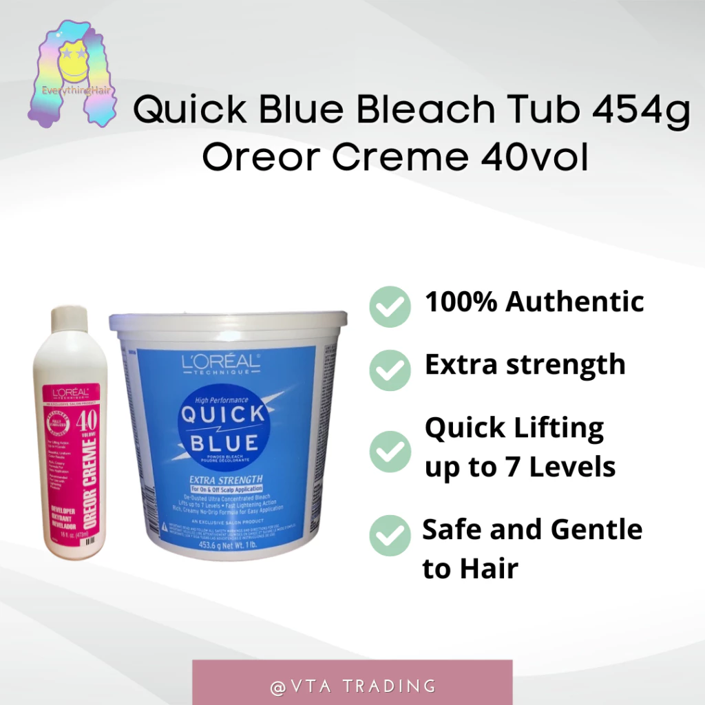 L’oreal Quick Blue Bleach Extra Strength Tub 454g